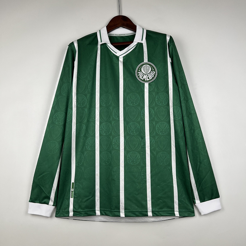 复古长袖帕尔梅拉斯 1993 年主场足球服