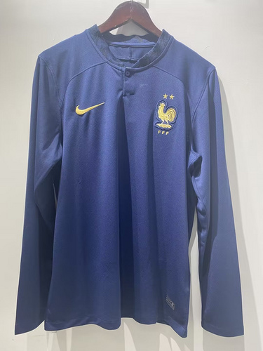 2022年法国世界杯主场长袖足球服