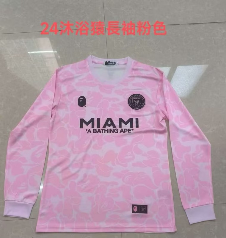 球迷版 24/25 国际米兰迈阿密长袖足球服