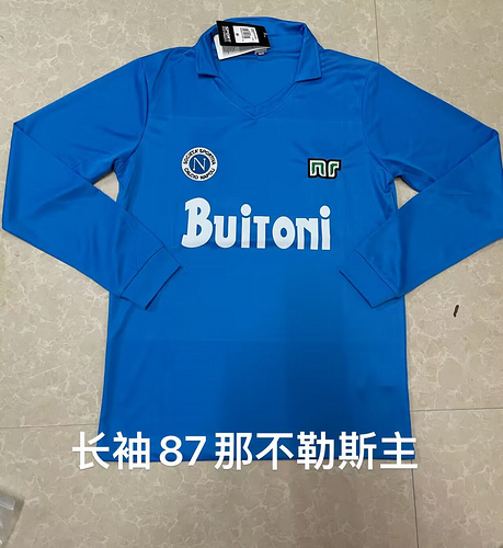 复古86/87那不勒斯主场长袖