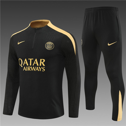 24/25 PSG 黑金半拉链运动服