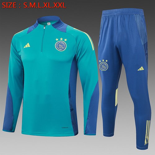 24/25 Ajax 浅绿色半拉链运动服