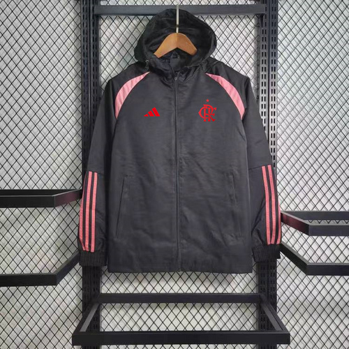 24/25 Flamengo 黑色和粉色风衣