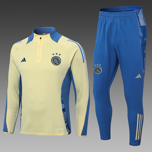 24/25 Ajax 浅黄色半拉链运动服