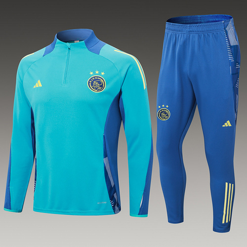 24/25 Ajax 浅蓝色半拉链运动服