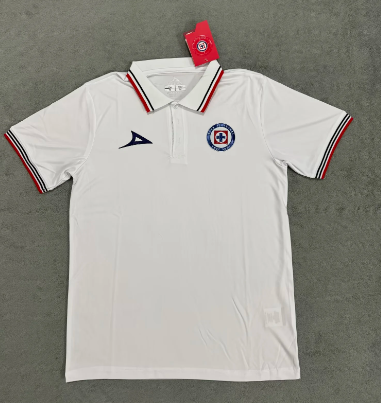 粉丝 版24/25 Cruz Azul POLO 白色