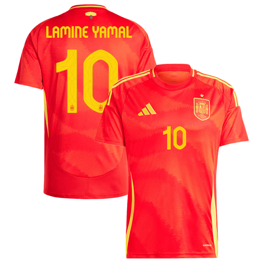 【超级复刻】LAMINE YAMAL 10 西班牙主场球衣 2024 年欧洲杯