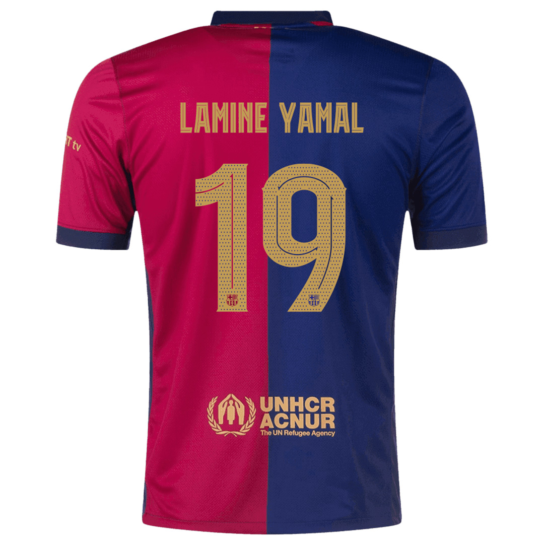 LAMINE YAMAL 19 号巴塞罗那主场球衣球员版 2024/25