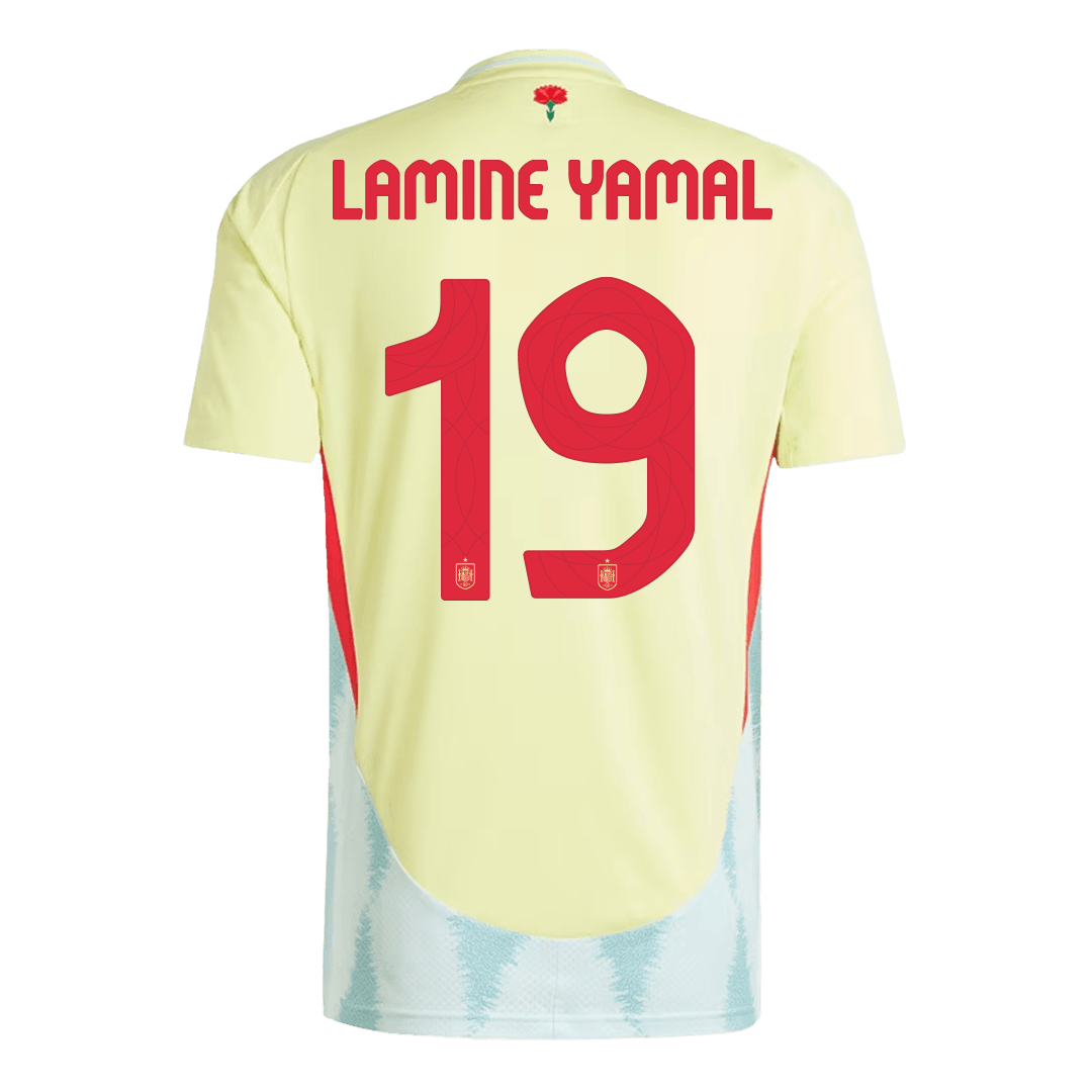 LAMINE YAMAL 19 西班牙客场球衣 2024 年欧洲杯