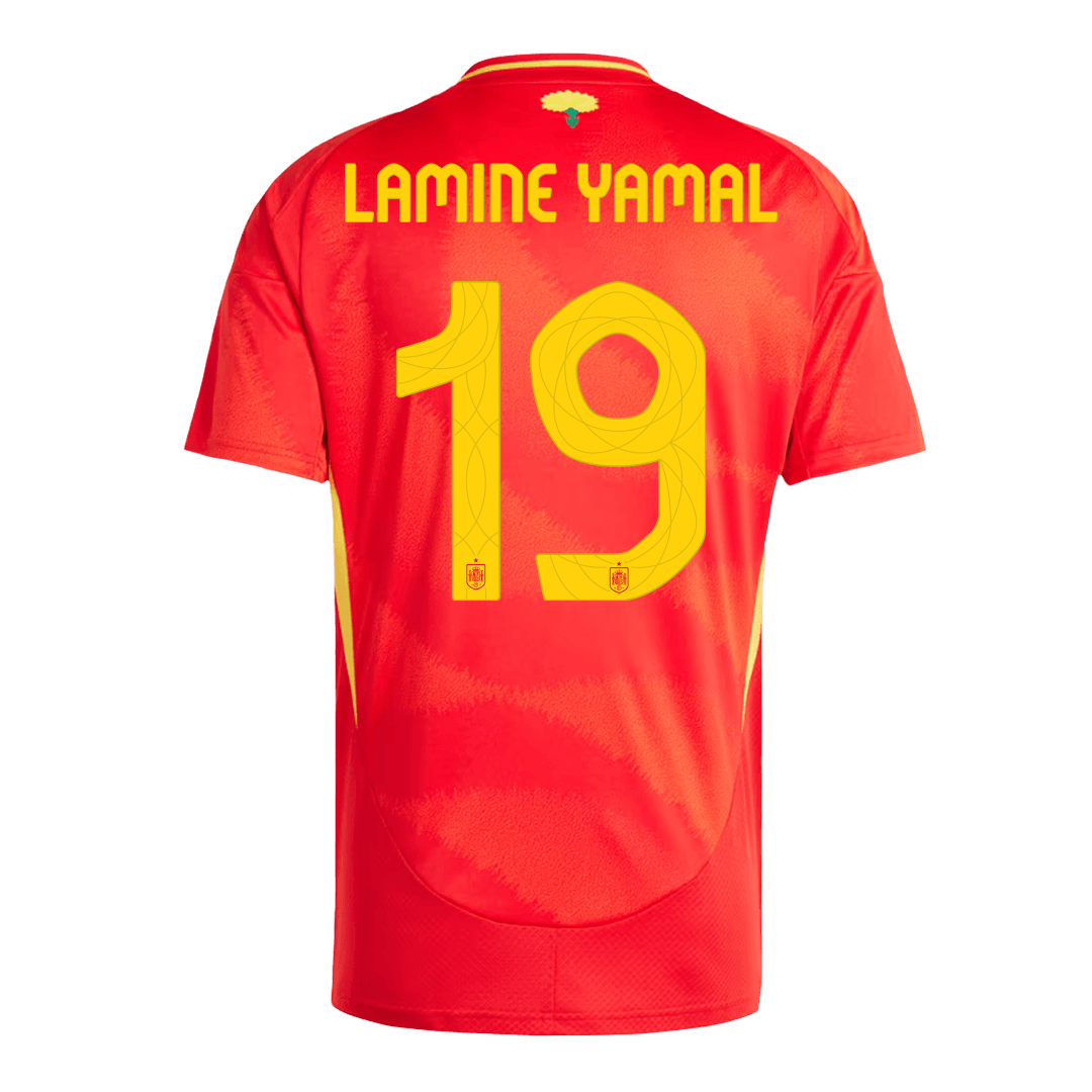 【超级复刻】LAMINE YAMAL 19 西班牙主场球衣 2024 年欧洲杯