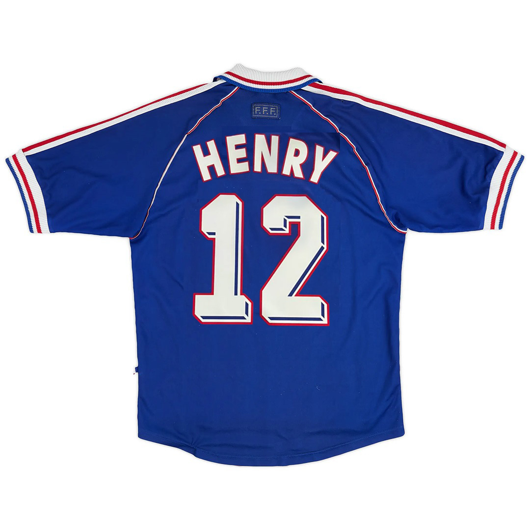HENRY 12 复古法国队主场球衣 1998 年世界杯
