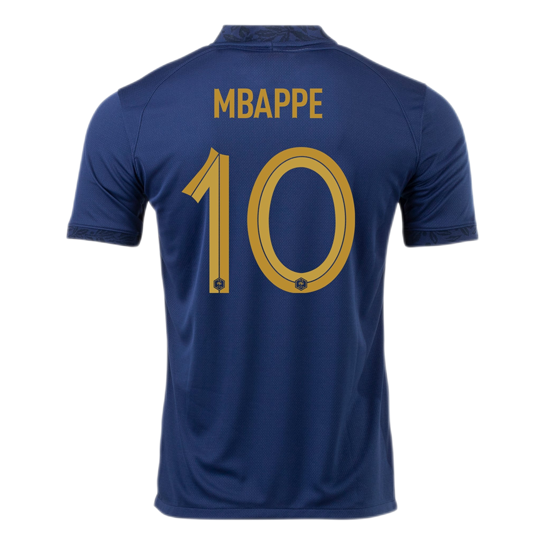 法国 MBAPPE 10 号主场球衣复制版 2022 年世界杯