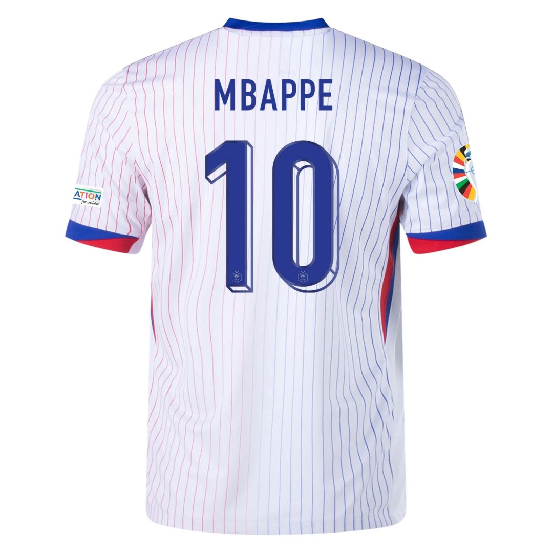 【超级复制品】MBAPPE 10 法国2024年欧洲杯客场球衣