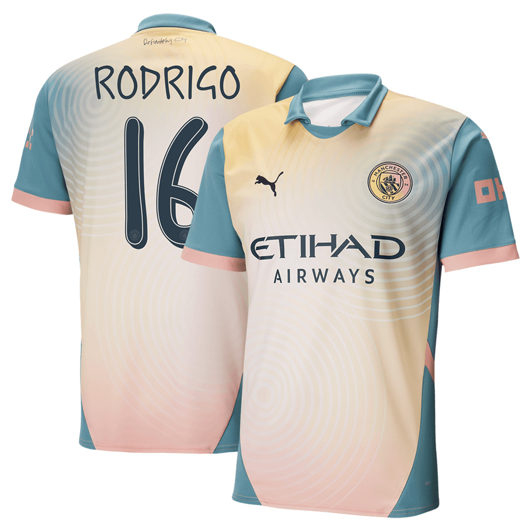 RODRIGO16 曼城第四球衣 2024/25 - UCL 字体