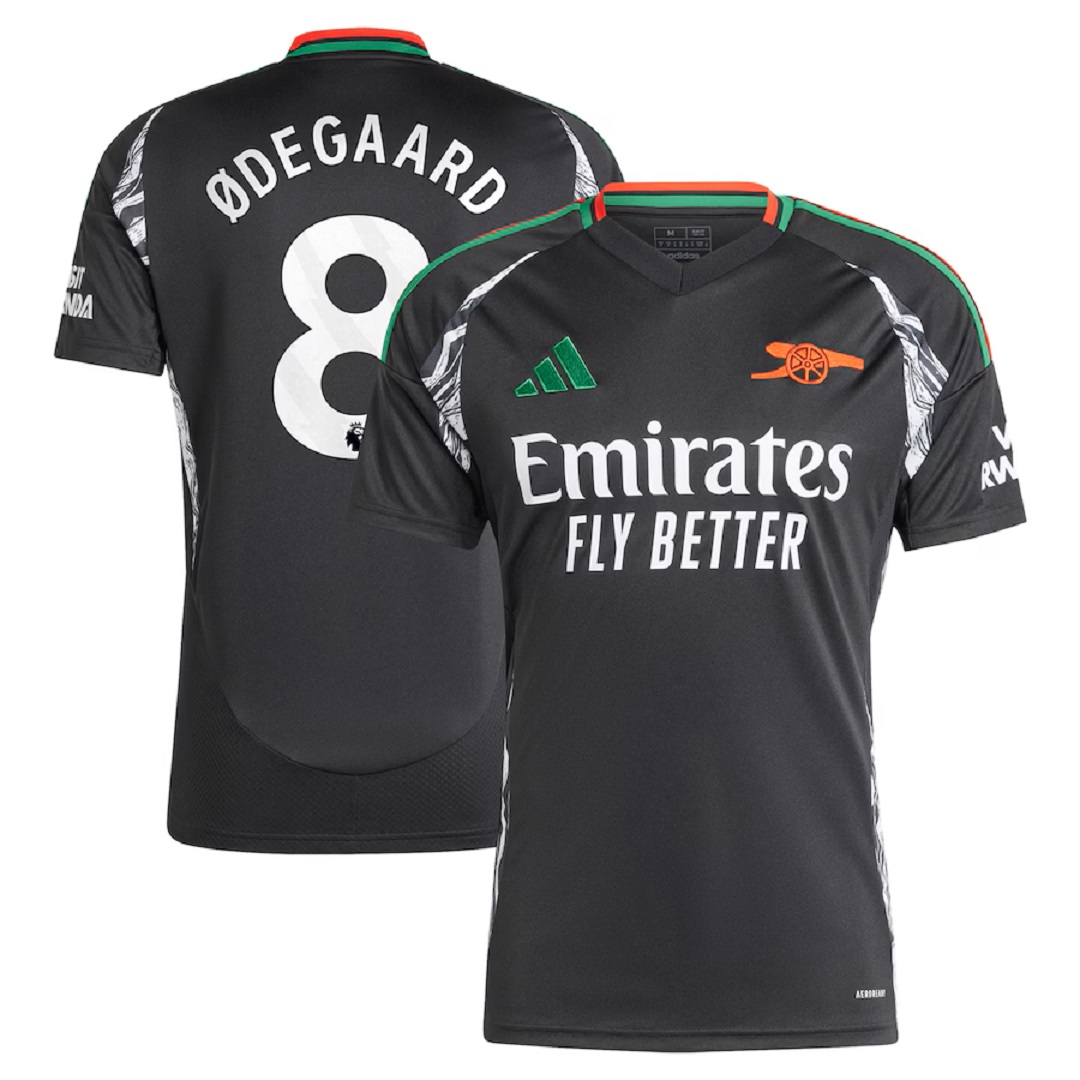 ØDEGAARD 8 阿森纳客场球衣 2024/25
