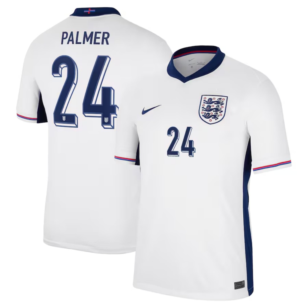 【超级复制品】PALMER 24 英格兰2024年欧洲杯主场球衣