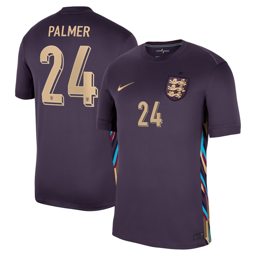 【超级复制品】PALMER 24 英格兰客场球衣 2024