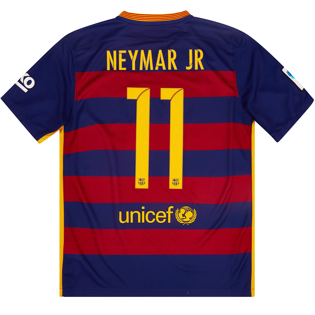 NEYMAR JR 11 巴塞罗那主场复古球衣 2015/16
