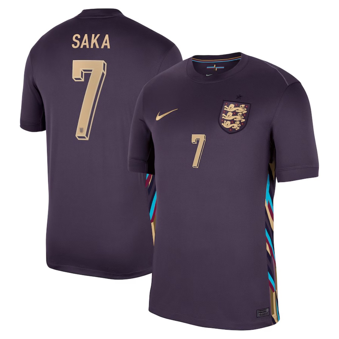 【超级复制品】SAKA 7 英格兰客场球衣 2024