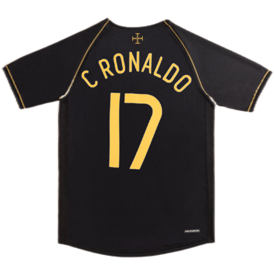 C.RONALDO 17复古葡萄牙客场球衣2006世界杯