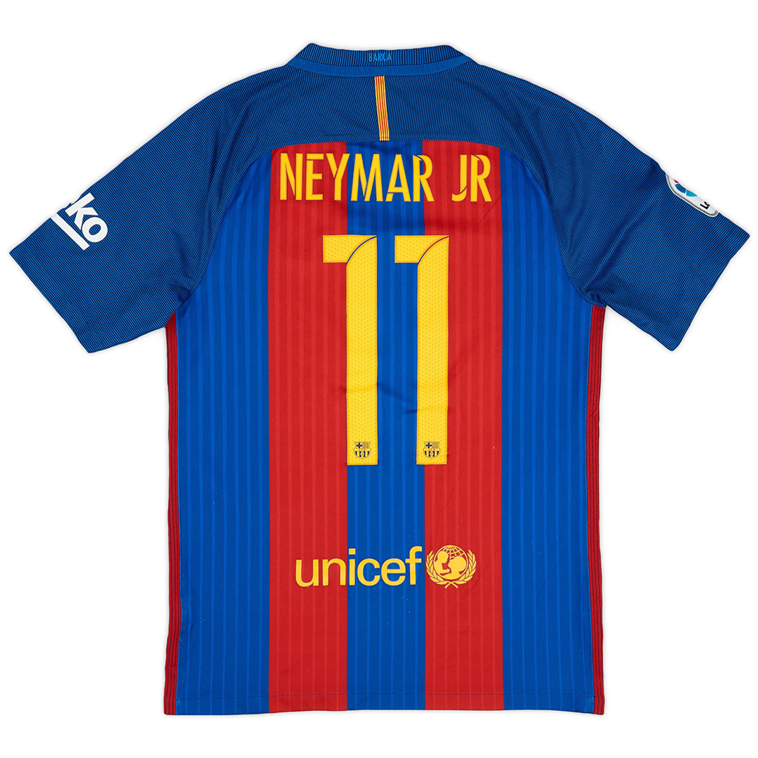 NEYMAR JR 11 复古巴塞罗那主场球衣 2016/17