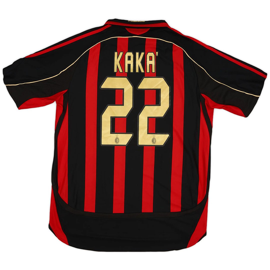 KAKA' 22 复古 AC 米兰主场球衣 2006/07