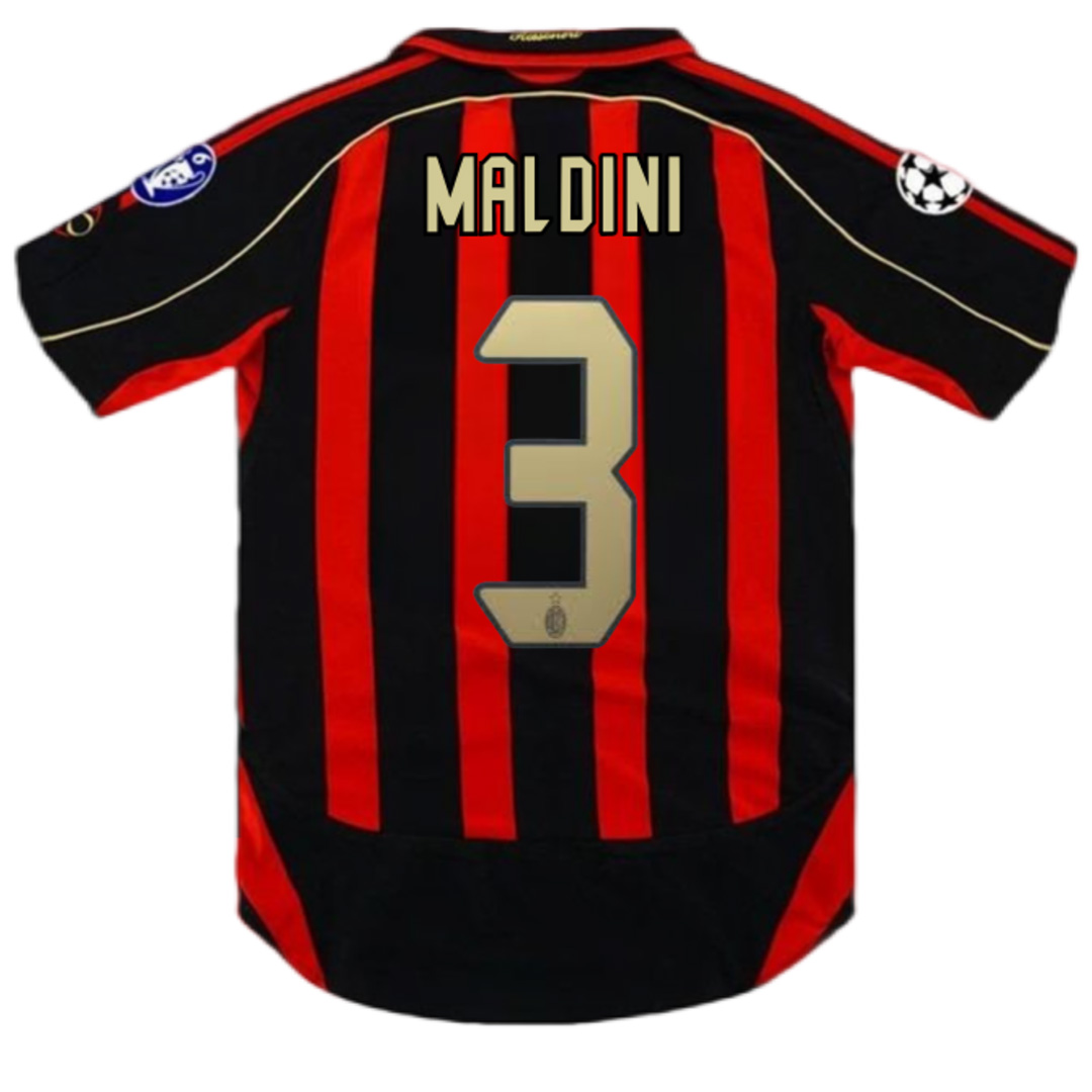 MALDNI 3 复古 AC 米兰 UCL 主场球衣 2006/07