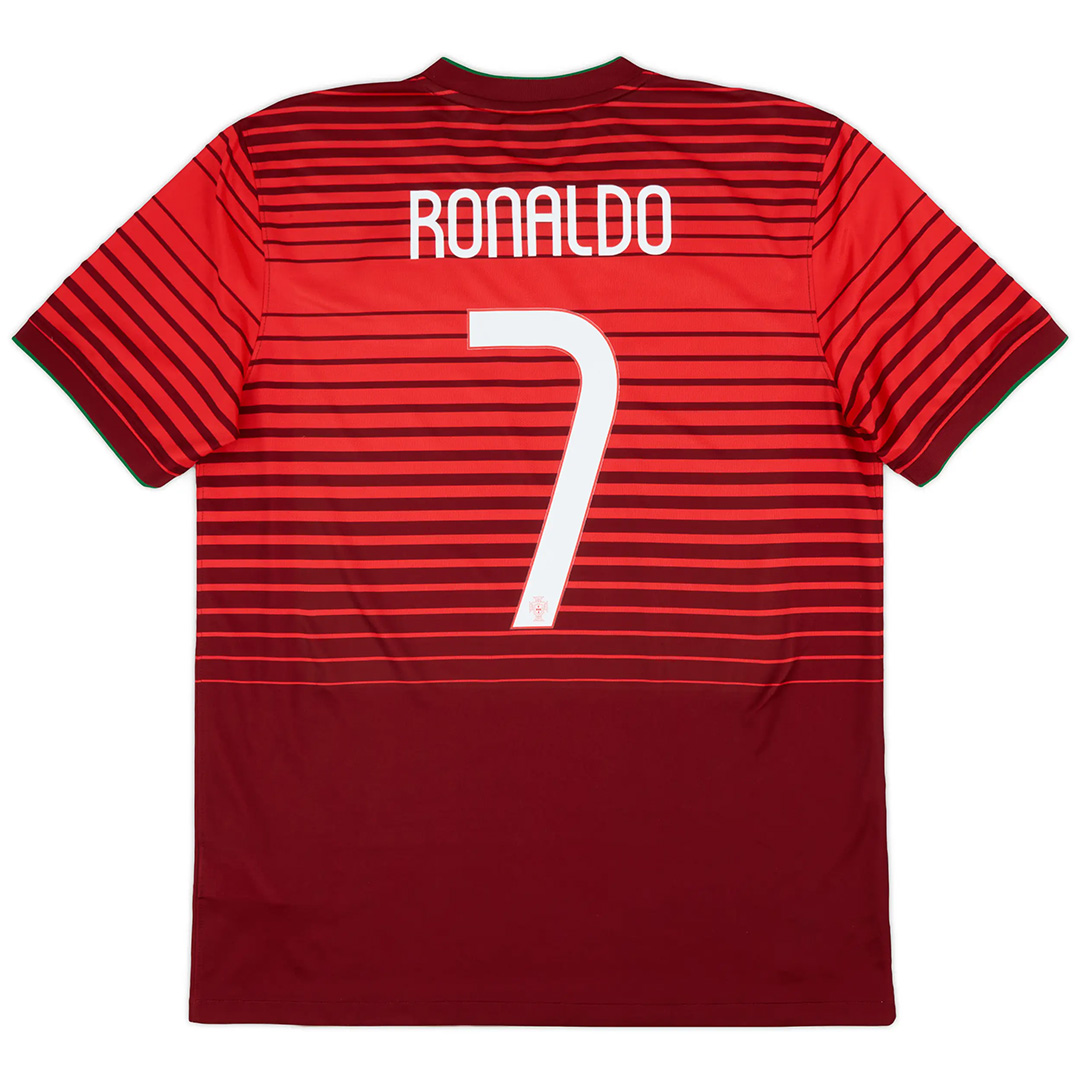RONALDO 7 复古葡萄牙主场球衣 2014