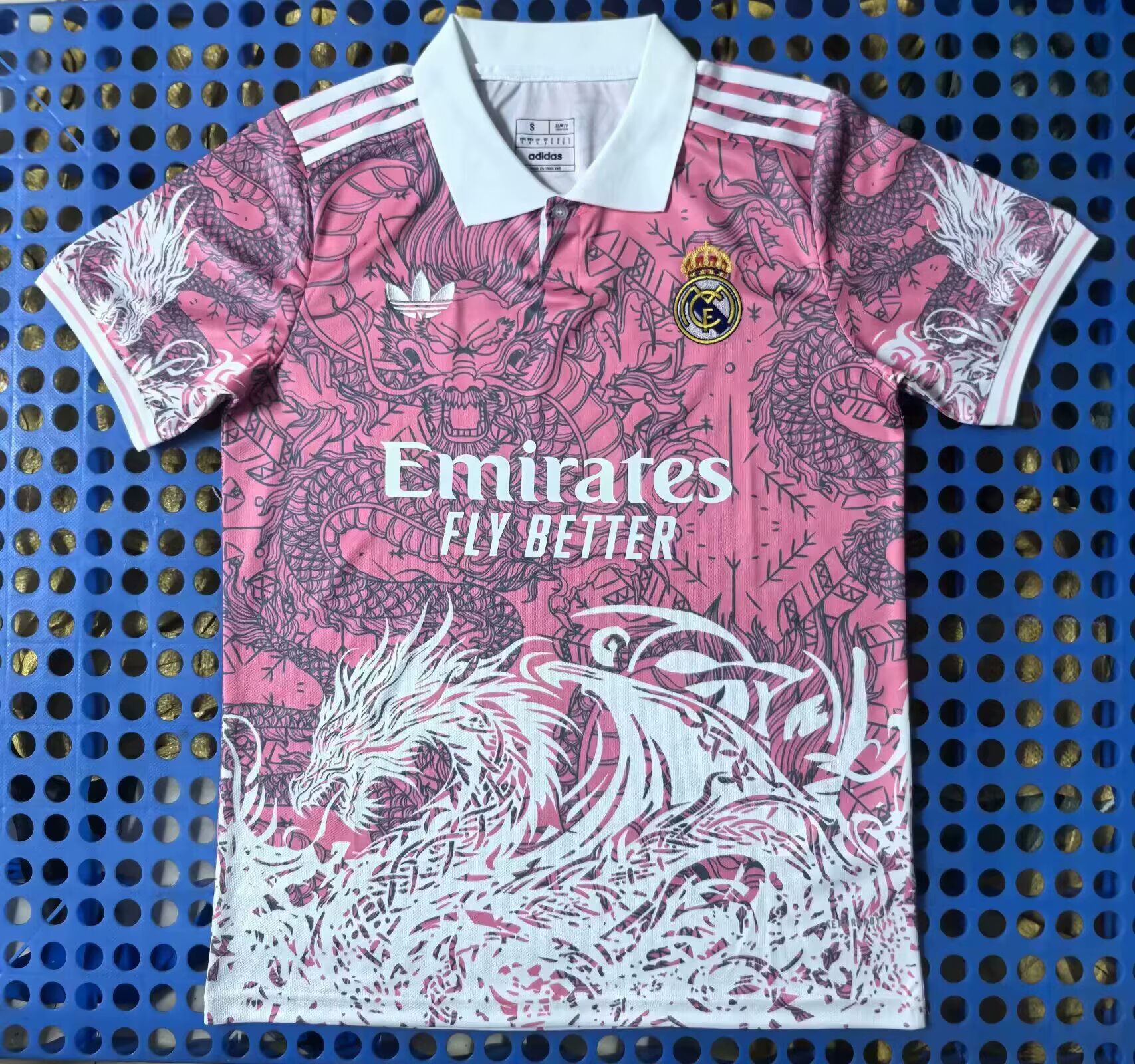 球迷版 25/26 皇马粉龙POLO